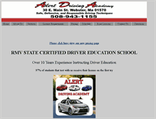 Tablet Screenshot of alertdrivingacademy.com